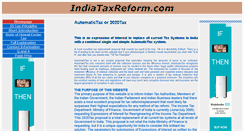 Desktop Screenshot of indiataxreform.com